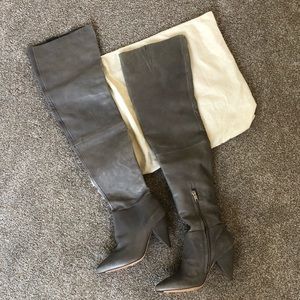 Over the knee  leather boots